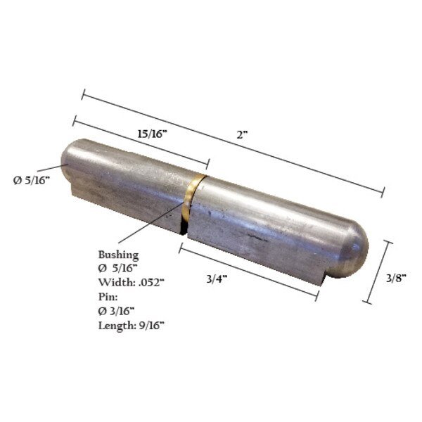 2"Bullet HingeBrass Pin/Bushing Spring Creek Products